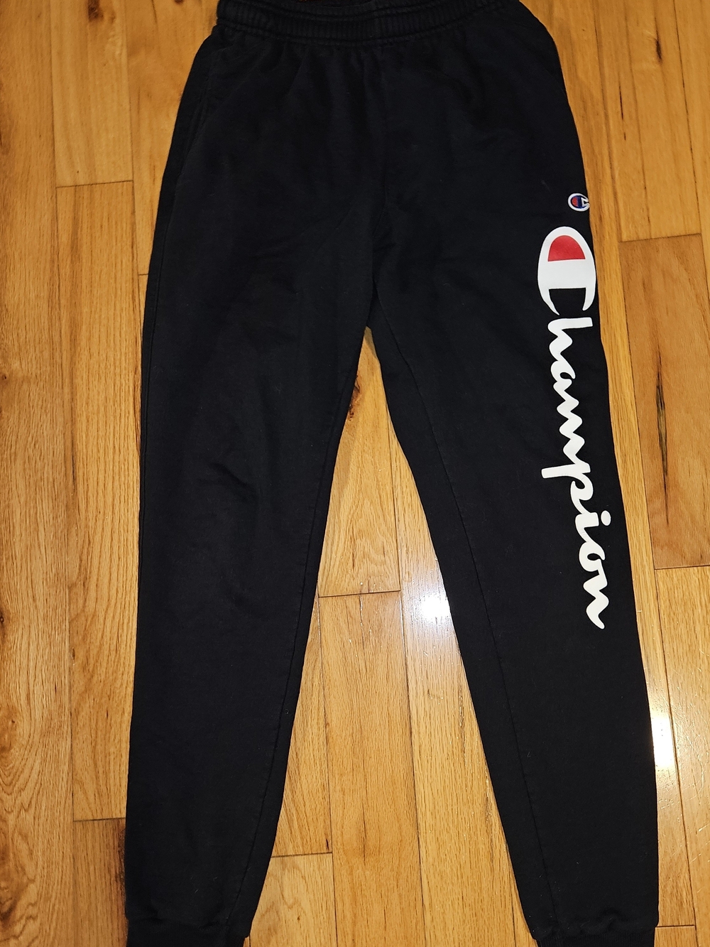 2/$20 Champion Black Jogger Sweatpants with Script Logo